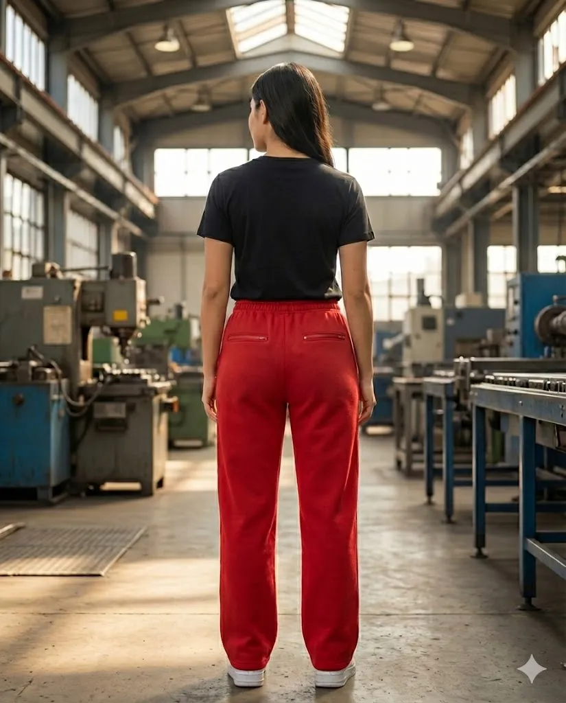 10. Bombacho unisex perchado con cierre en bolsillo trasero rojo.webp