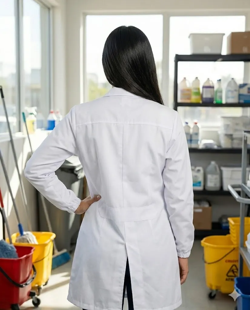 3 Saco 3 4 unisex camisero antifluido ML puño resortado cierre fronta 3 bolsillos ref 9003.webp