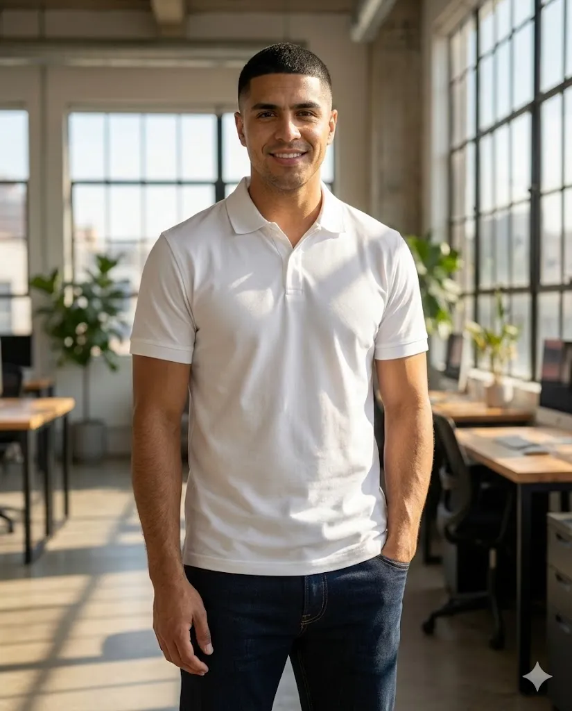 Camiseta Microfibra Polo Manga Corta