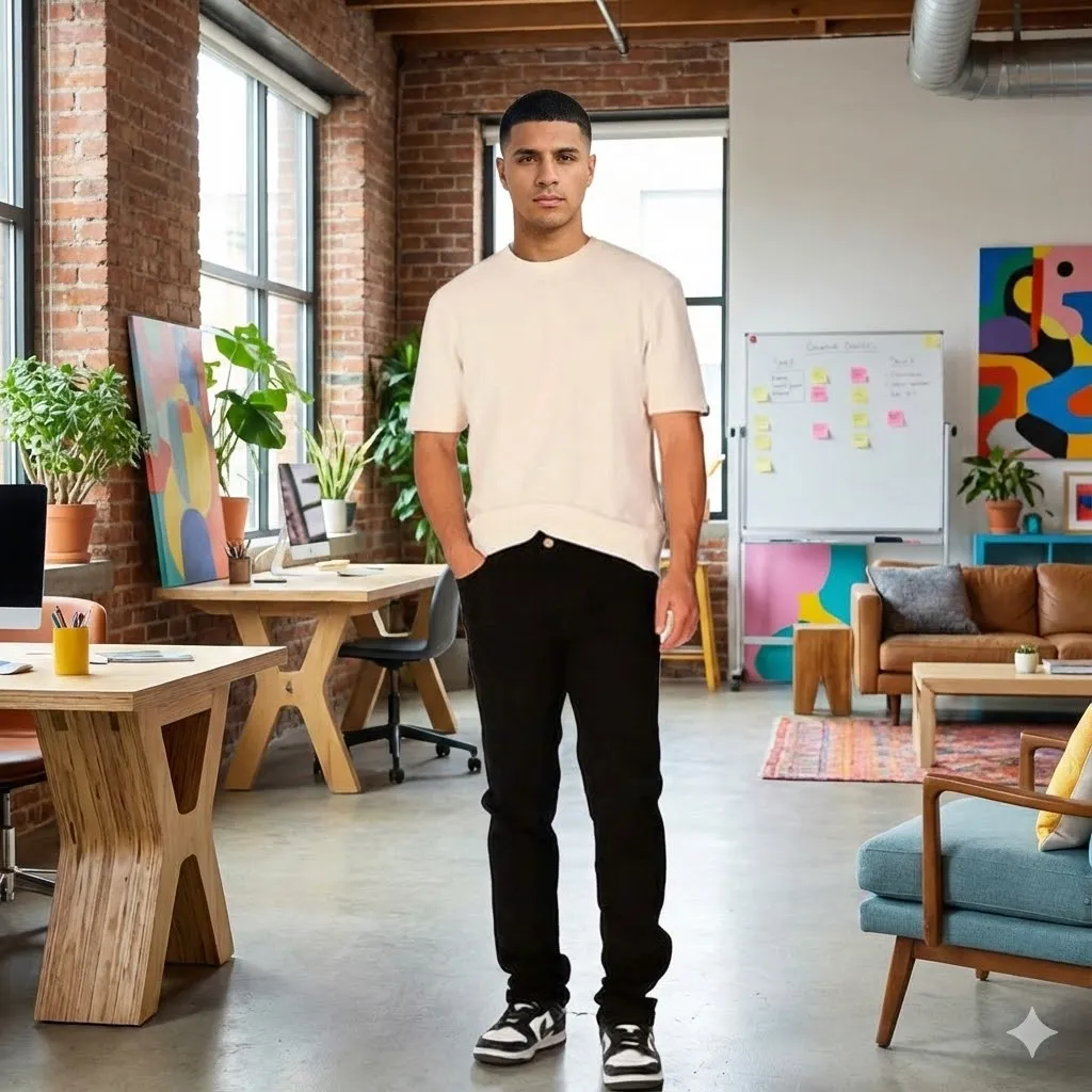 Pantalón Clásico (Hombre, Negro)