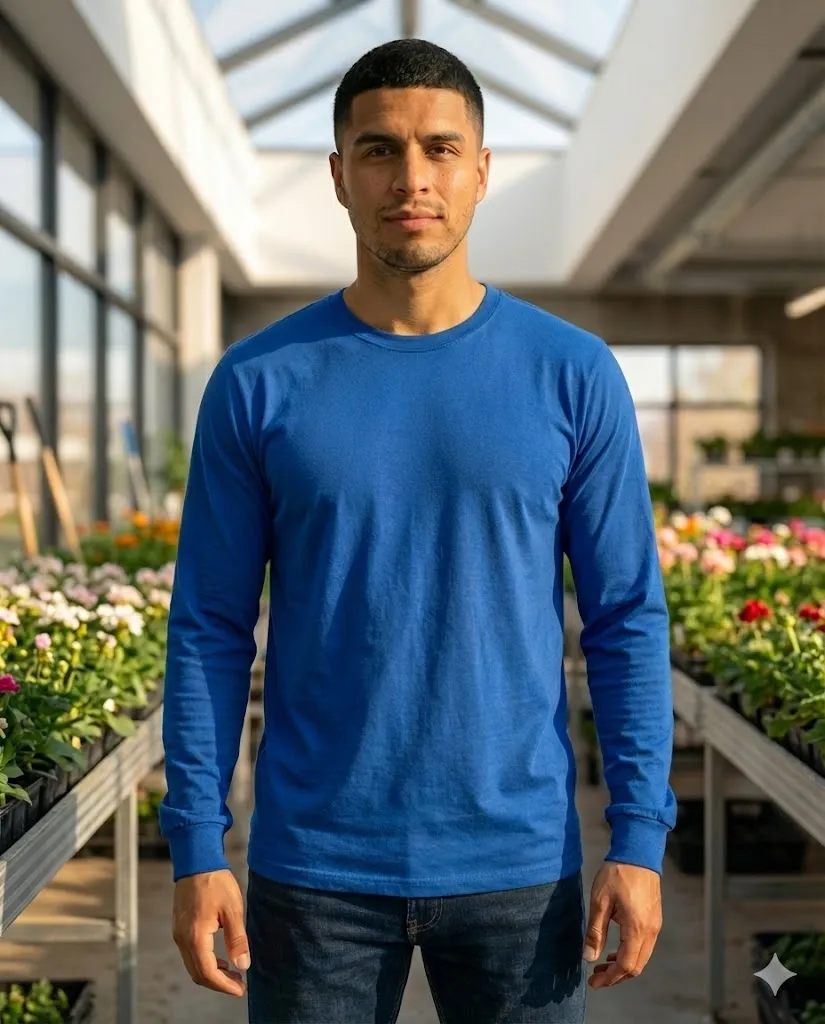 Camiseta Cuello Redondo Manga Larga