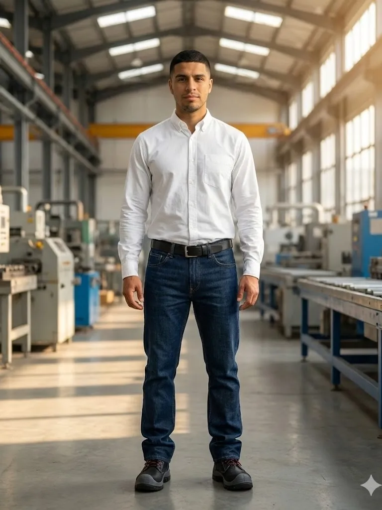 Blue Jean Hombre Índigo Rígido