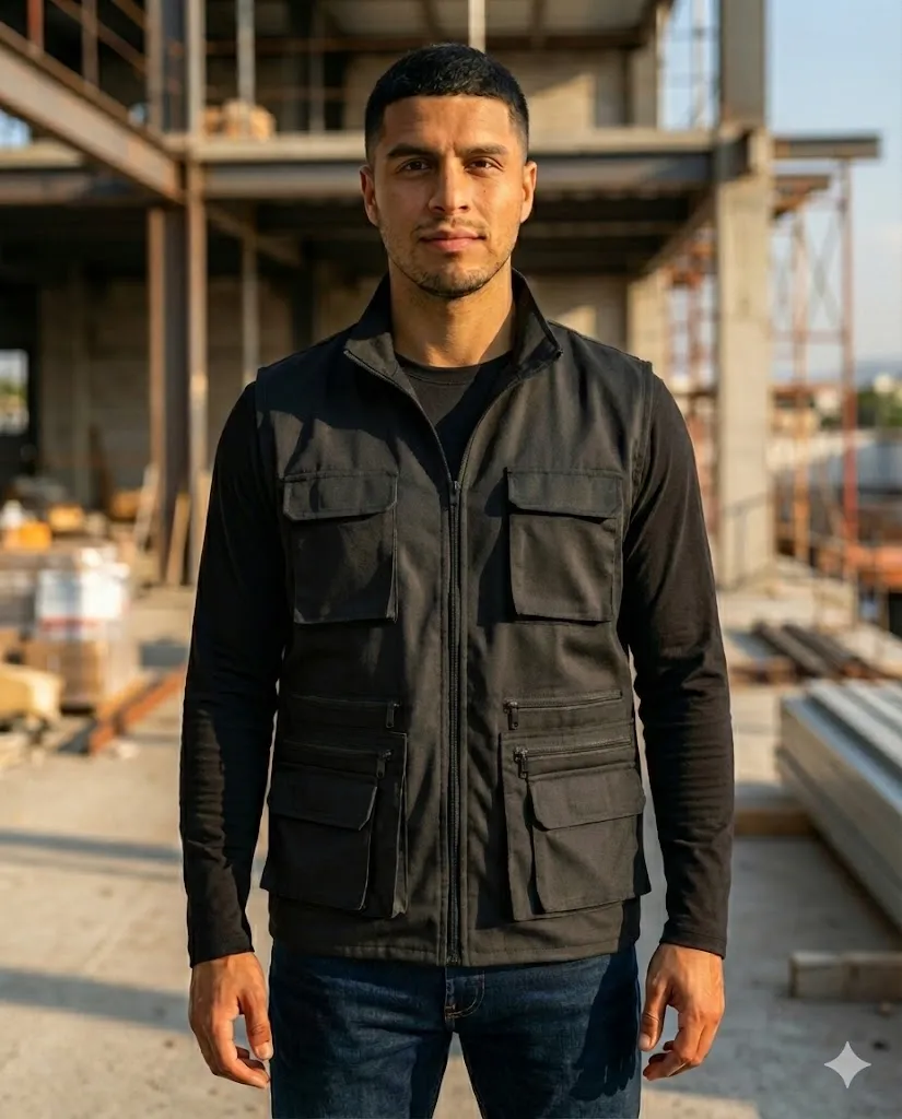 Chaleco Multibolsillos (Negro)